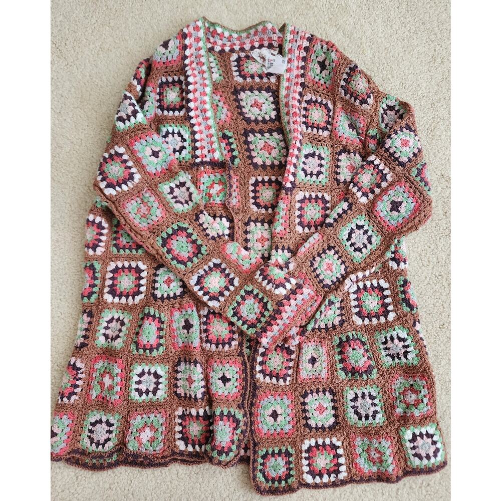 Sadie and Sage Crochet Knit Cardigan